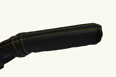 yellow stitching FITS FIAT COUPE 93-00  HANDBRAKE HANDLE LEATHER COVER ONLY