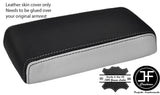 WHITE BLACK FITS DODGE NITRO 2007-2012 REAL LEATHER ARMREST LID COVER ONLY