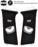 RED STITCH 2X UPPER B PILLAR CARBON VINYL COVERS FOR BMW 3  F30 F31 11-18