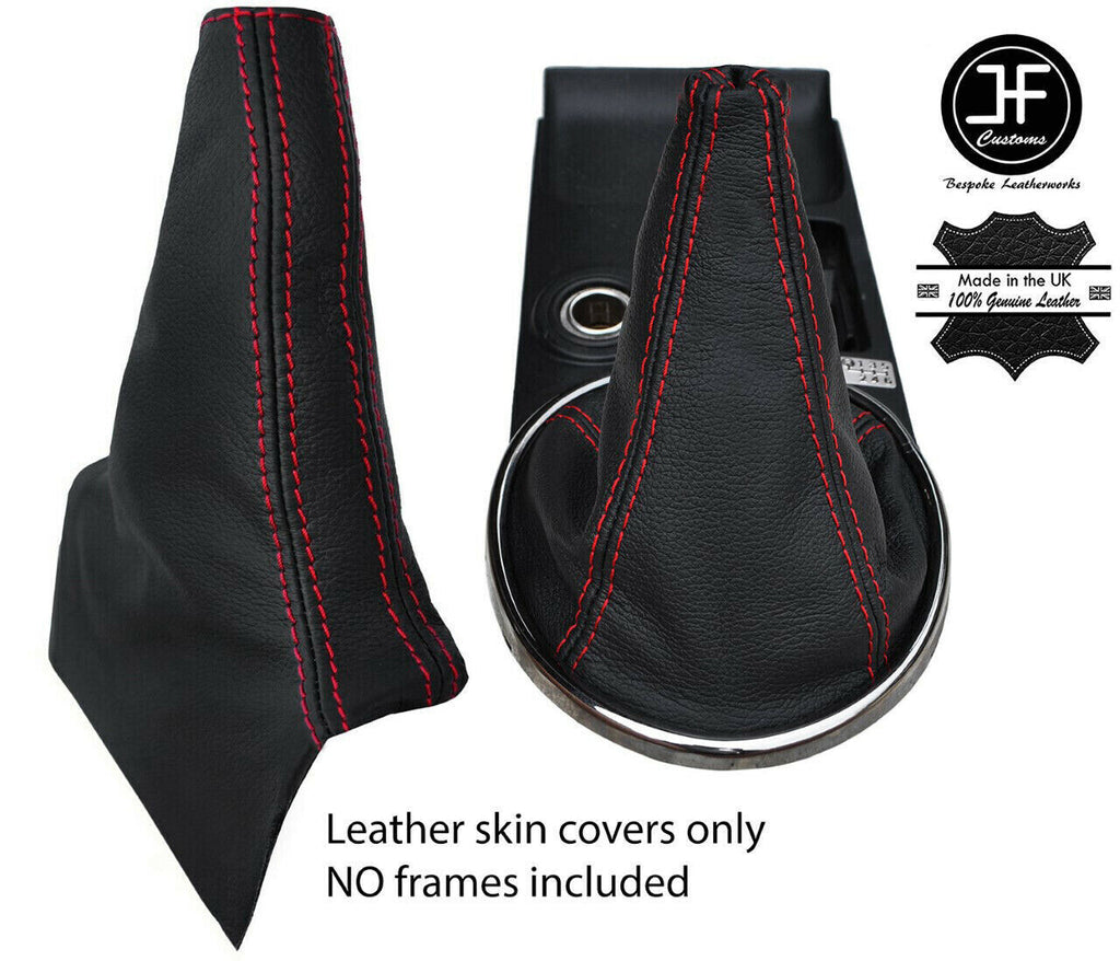 RED STITCH LEATHER GEAR+HANDBRAKE GAITER SET FOR LEXUS IS200 IS300 1998-2005