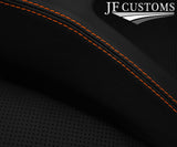 ORANGE STITCH LEATHER CONSOLE RADIO SURROUND COVER FOR JEEP WRANGLER TJ 03-06