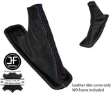 BLACK STITCH MPOWER CROSS STITCH LEATHER HANDBRAKE GAITER FITS BMW 5 E39 95-03