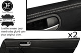 GREY STITCH 2X TOP DOOR CARD PAD TRIM LEATHER COVERS FITS MAZDA MX5 MK3 05-14