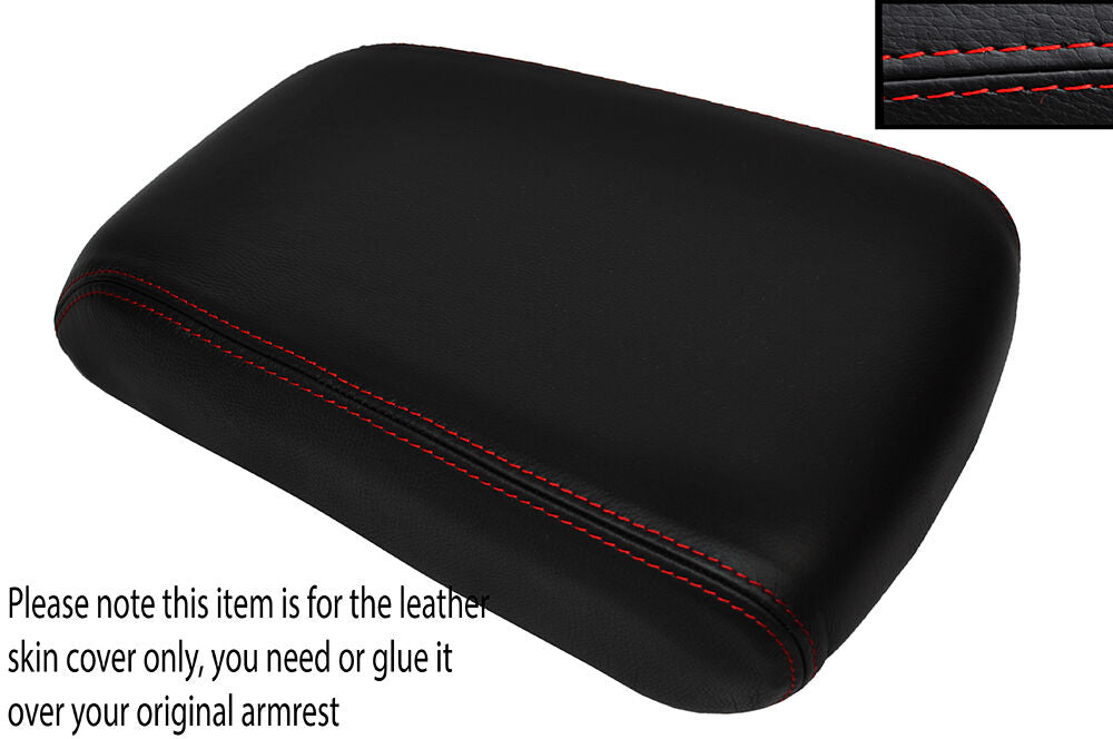 RED STITCH ARMREST LID LEATHER SKIN COVER FITS JEEP GRAND CHEROKEE 1999-2004