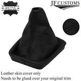 BLACK STITCHING  LEATHER GEAR GAITER COVER FITS VW GOLF PLUS 2005-2009