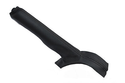 black stitch FITS NISSAN NAVARA D21 D22 LEATHER HANDBRAKE GAITER CUSTOM NEW
