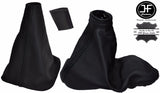 BLACK STITCH GEAR & HANDBRAKE KNOB COVER 5 SPEED FOR RENAULT LAGUNA II 01-07