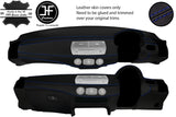 BLUE STITCH DASH DASHBOARD REAL LEATHER COVER FOR BMW Z4 E85 E86 2002-2009