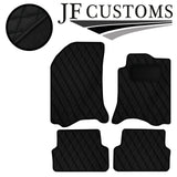 BLACK DIAMOND VINYL 4X TAILORED FLOOR CARPETS FOR RENAULT LAGUNA MK2 01-07 JF1