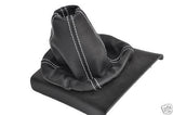 FITS VW GOLF MK2 MK3 LEATHER GEAR SHIFT GAITER WHITE ST CUSTOM NEW MADE IN UK