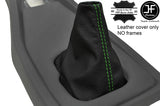 green stitching FITS TRIUMPH TR7 TR8 1976-1981 LEATHER GEAR GAITER CUSTOM NEW