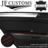 RED STITCH LEATHER 2X REAR DOOR ARMREST COVER FOR MERCEDES ML W164 05-11