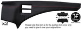 RED STITCH 2X CENTER CONSOLE SIDE PANEL LEATHER COVERS FITS FERRARI 400 400I