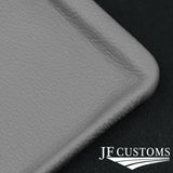 L GREY LEATHER COVERED CONSOLE CUP HOLDER TRIM FITS MERCEDES W126 S CLASS 79-91