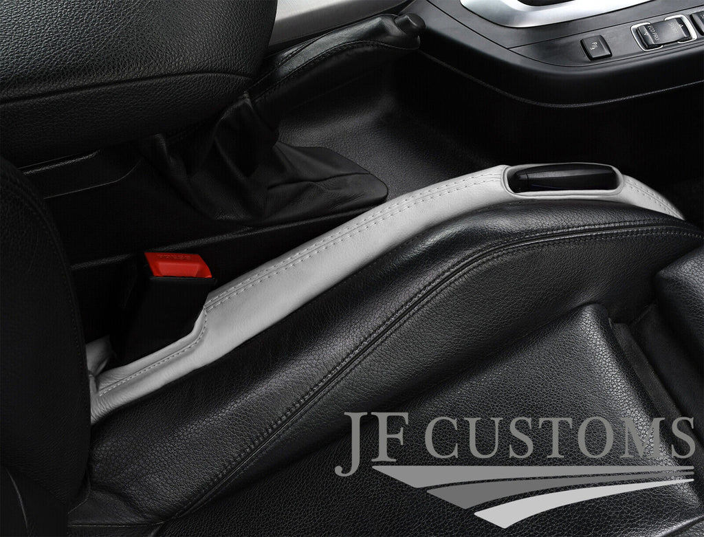 BLACK ITALIAN LEATHER 2X CAR KEY HOLDER PROTECTOR FITS AUDI Q5 2008-2016
