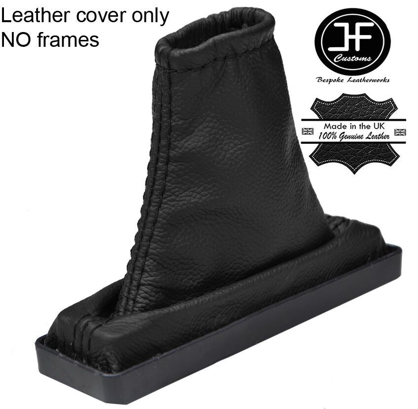 BLACK REAL LEATHER TOP GRAIN HANDBRAKE GAITER FITS RANGE ROVER P38 95-02
