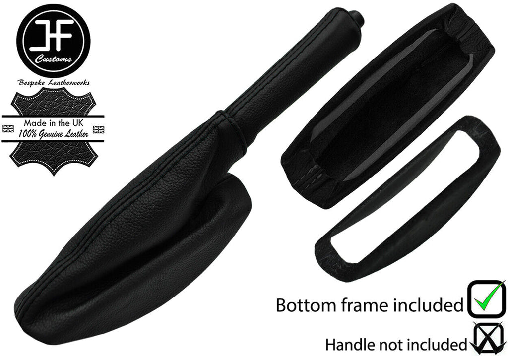 BLACK STITCH LEATHER HANDBRAKE GAITER+FRAME+HANDLE FOR LOTUS ELISE EXIGE 96-14