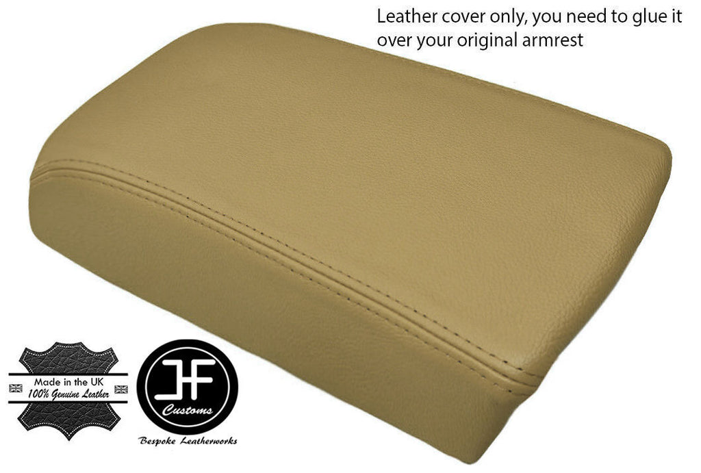 BEIGE LEATHER FITS VOLVO S70 V70 850 C70  ARM REST SKIN COVER REAL LEATHER