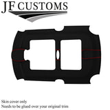 RED STITCH LUXE-SUEDE SUN ROOF HEADLINER COVER FOR BMW MINI R50 R52 R53 01-06