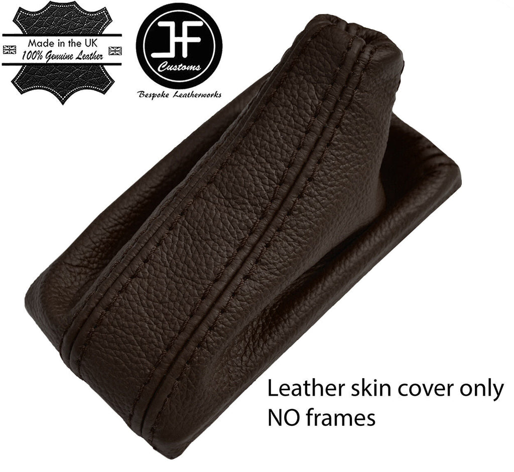 BROWN REAL LEATHER DSG AUTO AUTOMATIC GEAR GAITER FOR AUDI A4 B8 2008-2015