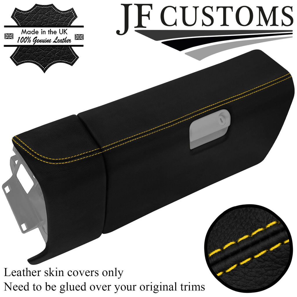 YELLOW STITCH LEATHER GLOVEBOX + DASH TRIM COVERS FOR PORSCHE CAYMAN 987 05-12