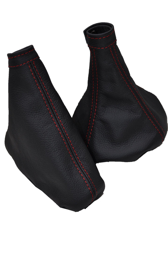 RED STITCHING FITS ALFA ROMEO MITO GEAR HANDBRAKE GAITER  2008-2013 CUSTOM NEW