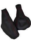 RED STITCHING FITS ALFA ROMEO MITO GEAR HANDBRAKE GAITER  2008-2013 CUSTOM NEW