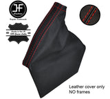 RED STITCH TOP GRAIN LEATHER HANDBRAKE GAITER FOR SUBARU IMPREZA WRX STI 07-14