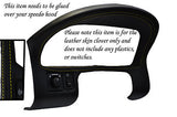 yellow stitching FITS MG MGF MGTF 95-05 GAUGE HOOD SPEEDO LEATHER COVER