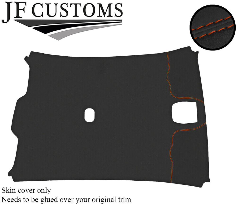 BROWN STITCH ROOF LINING HEADLINING DARK GREY LUXE COVER FOR JAGUAR X-TYPE