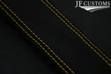 YELLOW STITCH SUEDE TOP CENTRE CONSOLE TRIM SKIN COVER FITS LOTUS EVORA 09-18
