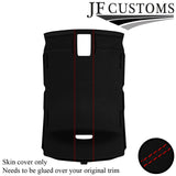 RED STITCH LUXE- SUEDE ROOF HEADLINER COVER FOR AUDI A4 B7 04-09 SALOON