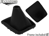 BLACK TOP GRAIN LEATHER GEAR GAITER WITH PLASTIC FRAME FOR FORD FOCUS MK2 08-11