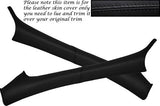 BLACK STITCH FITS FORD MUSTANG CONVERTIBLE 94-98 2X WINDSHIELD PILLAR COVERS