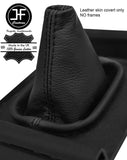 BLACK STITCH TOP GRAIN LEATHER GEAR GAITER FITS BMW 3 SERIES E21 1975-1984