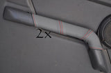 red stitch FITS LAND ROVER DISCOVERY 200 300 89-95 2X FRONT DOOR HANDLE COVERS