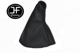 BLACK STITCHING FITS KIA SHUMA 1997-2001 GAITER BOOT GENUINE LEATHER NEW