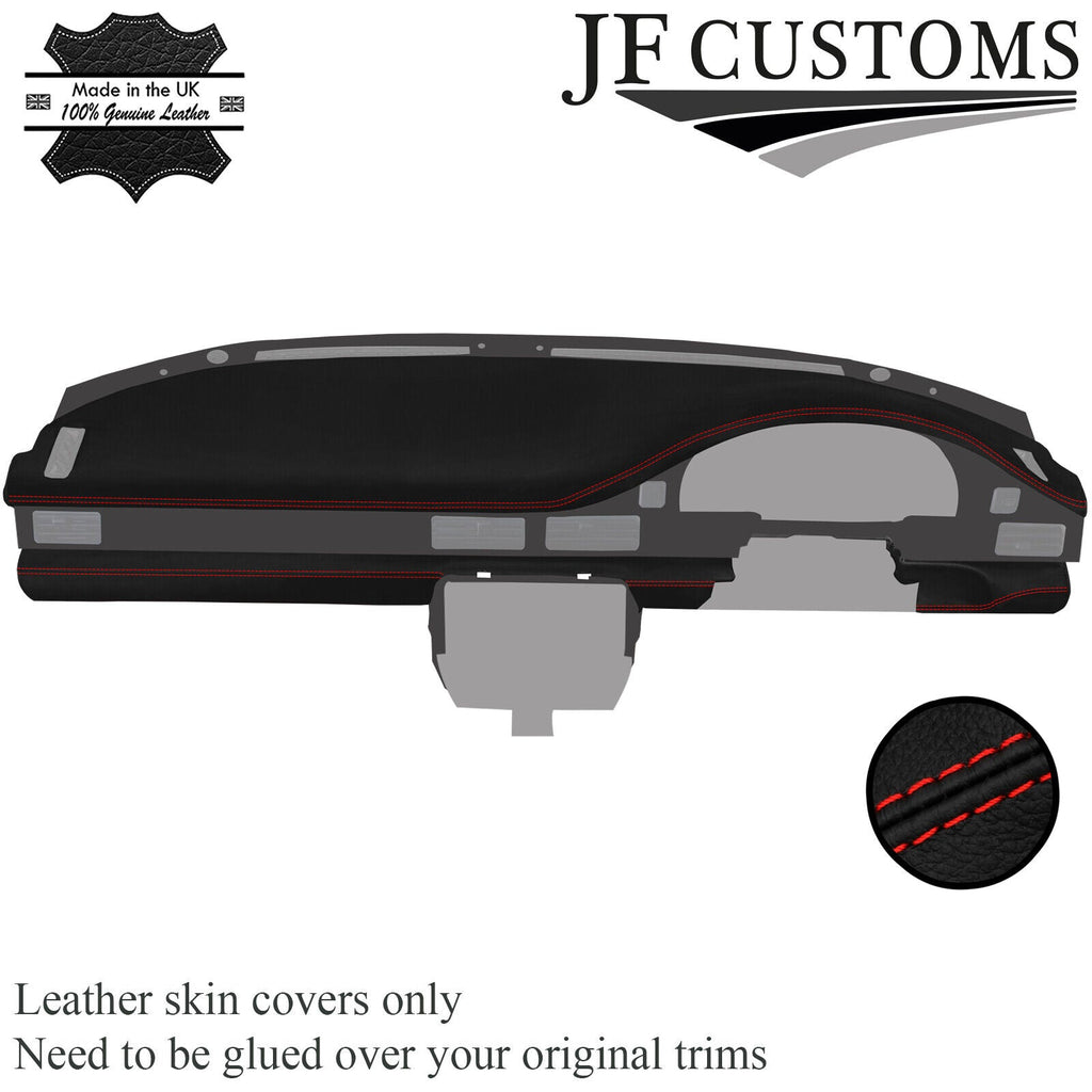 RED STITCH ITALIAN LEATHER DASHBOARD COVER FOR SUZUKI CAPPUCCINO 91-98