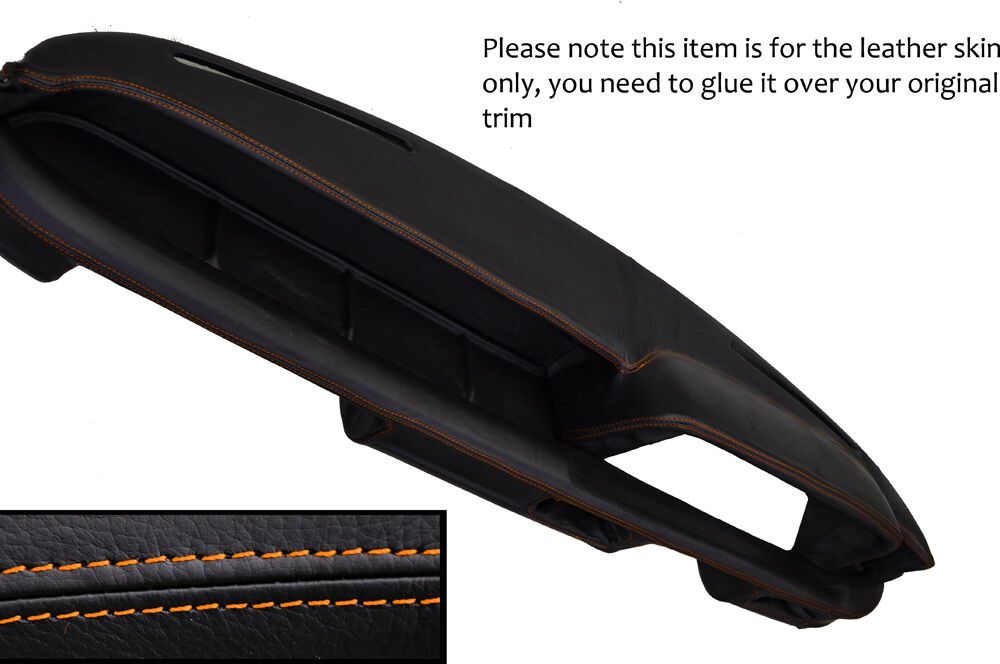 ORANGE STITCHING DASH DASHBOARD LEATHER SKIN COVER FITS BMW 2002 E10 TI TII
