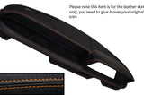 ORANGE STITCHING DASH DASHBOARD LEATHER SKIN COVER FITS BMW 2002 E10 TI TII