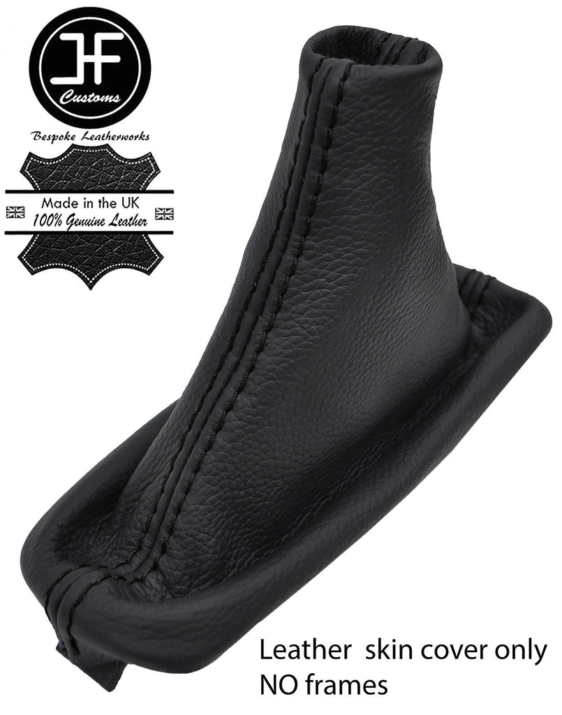 BLACK STITCH TOP GRAIN REAL LEATHER HANDBRAKE GAITER FOR BMW X5 E53 2000-2006
