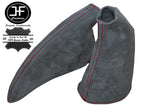 RED STITCH FOR HONDA CIVIC EP3 TYPE R 01-05 GEAR+HANDBRAKE GRAPHITE PU SUEDE