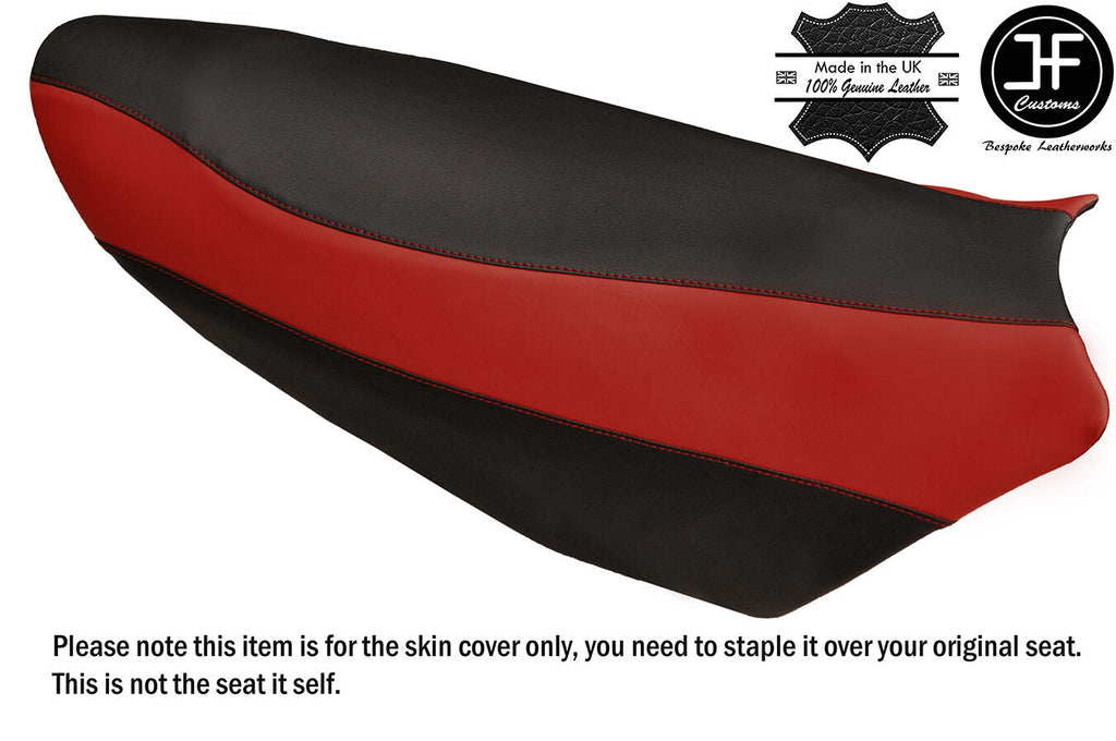 BLACK & DARK RED VINYL CUSTOM FITS YAMAHA NYTRO 08-14 FX MTX XEX SE SEAT COVER