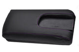 FITS MITSUBISHI FTO ARMREST COVER purple stitching LEATHER TO FIT PHONE MODELS