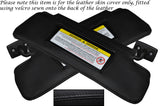 BLACK STITCHING 2X SUN VISORS LEATHER SKIN COVERS FITS MERCEDES SLK R171 04-11