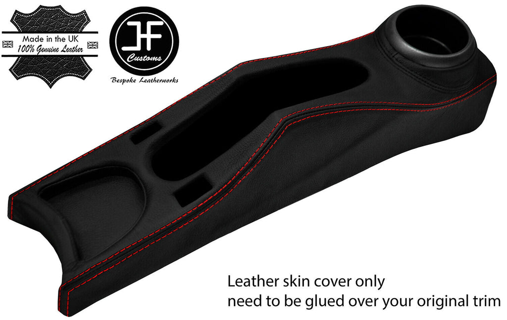 RED  STITCH CENTRE CONSOLE TRIM LEATHER COVER FITS BMW MINI R50 R52 R53 04-06