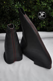 RED STITCH MANUAL GEAR GAITER HANDBRAKE LEATHER FITS MG ZR MGZR 2003-2005