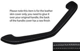 WHITE STITCHING DASH HANDLE LEATHER SKIN COVER FITS TRIUMPH SPITFIRE MK3