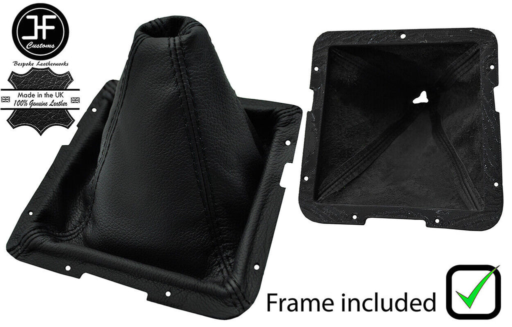 BLACK STITCH LEATHER GEAR BOOT+PLASTIC FRAME FOR FORD CORTINA MK5 79-82
