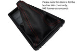RED STITCHING LEATHER SKIN GEAR GAITER FITS MORRIS MARINA ITAL 1975-1984